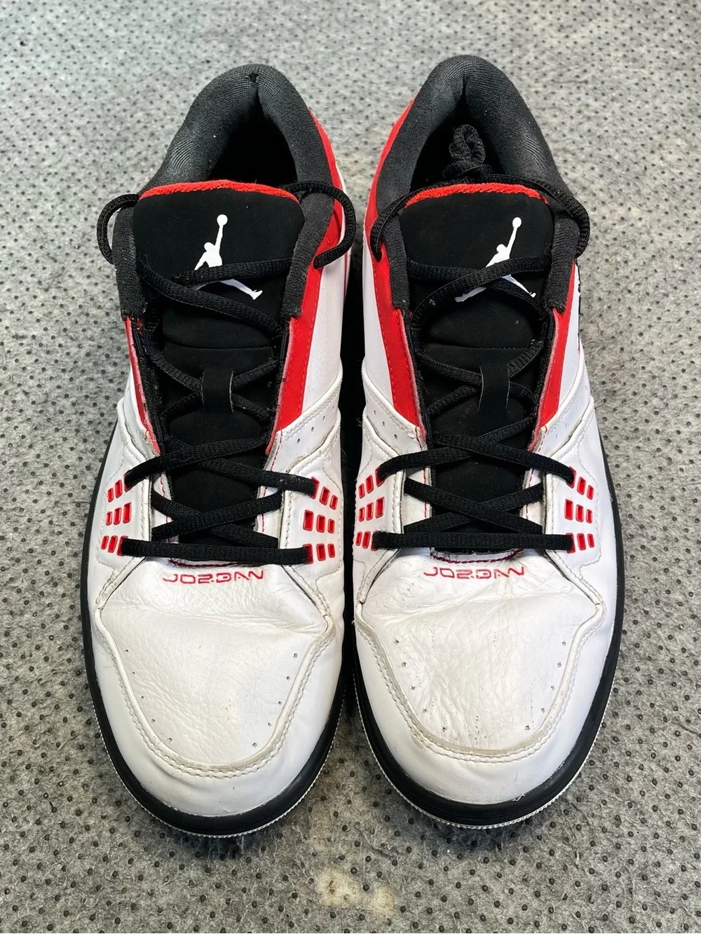Jordan 1 Flight Low White Leather Shoes Size 12 Men’s